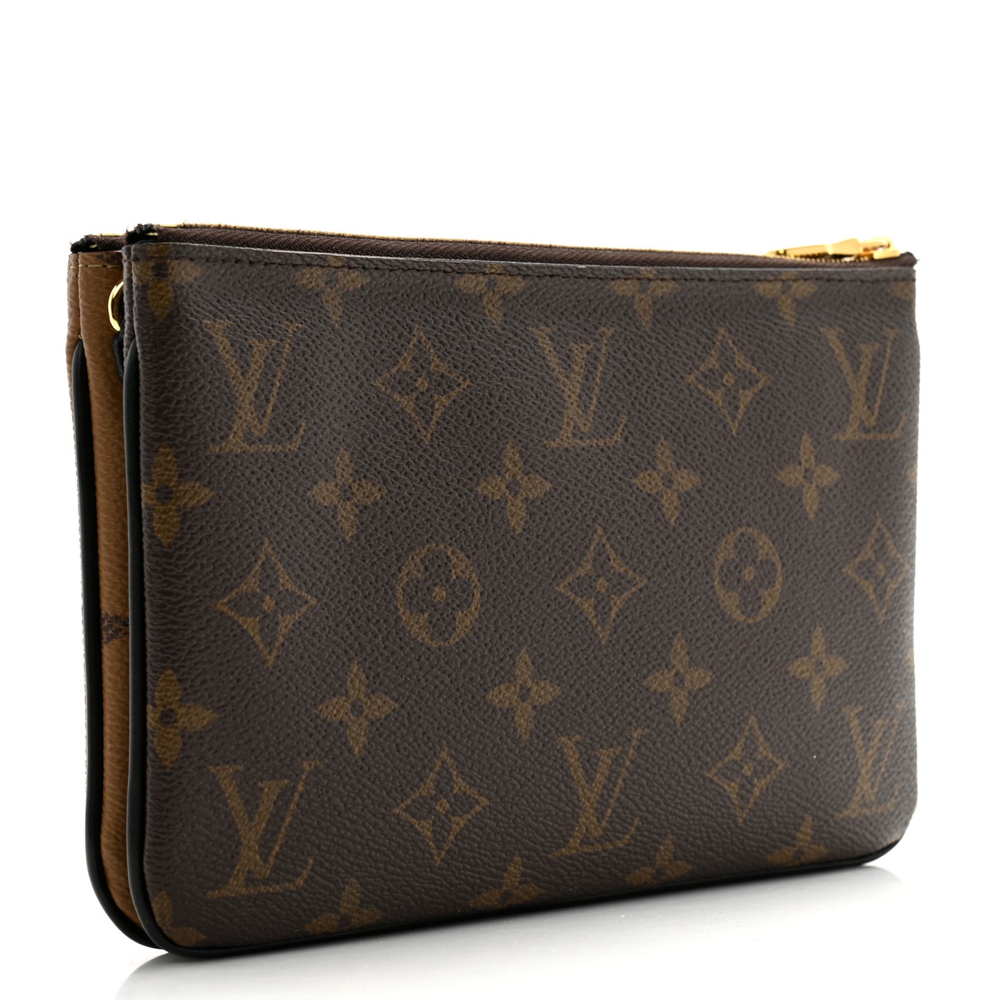 Reverse Monogram Giant Double Zip Pochette