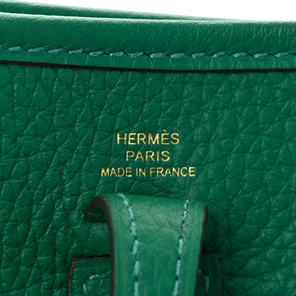Hermes Taurillon Clemence Evelyne TPM Vert Vertigo 6 of 11