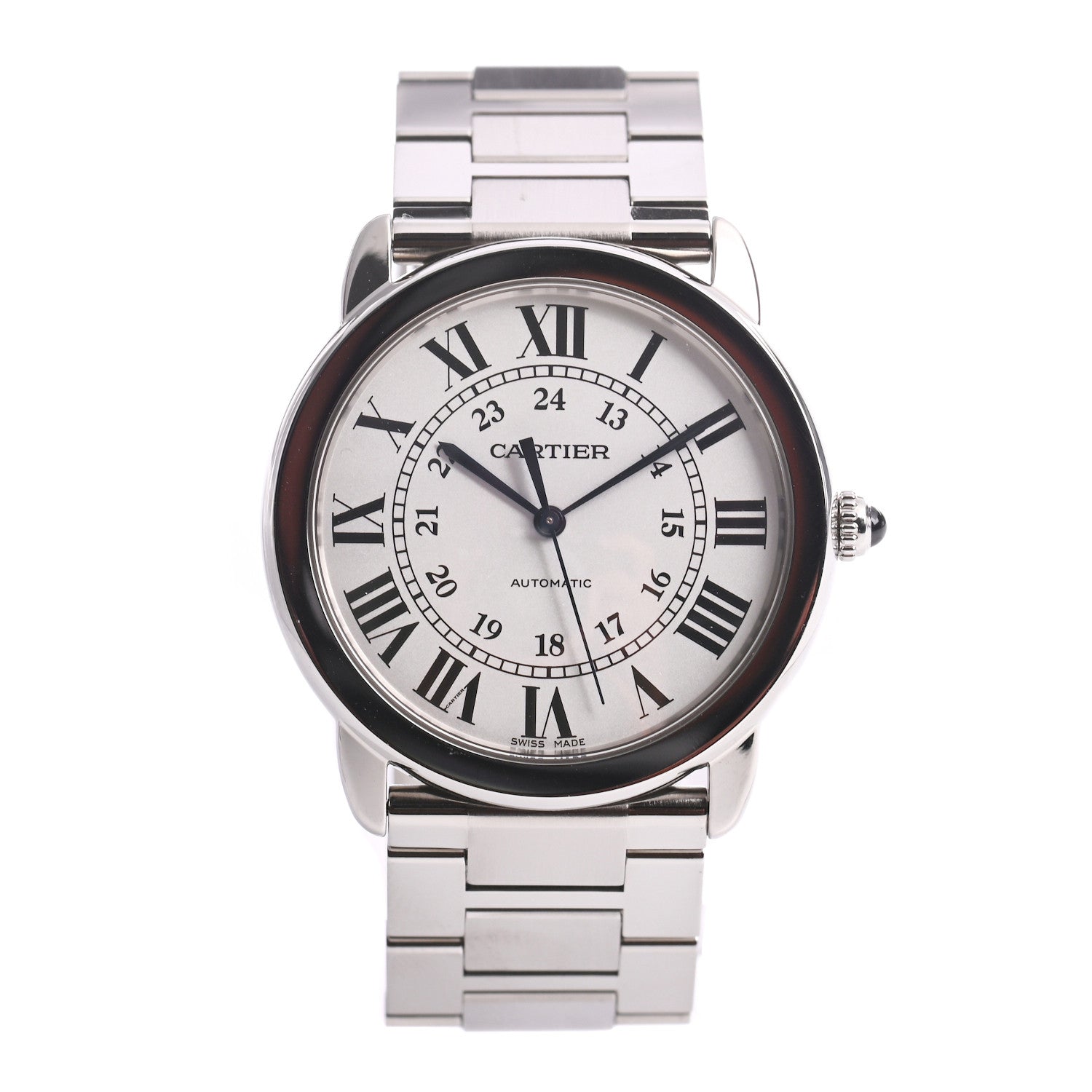 Cartier Stainless Steel 36mm Ronde Solo Automatic Watch 1 of 6