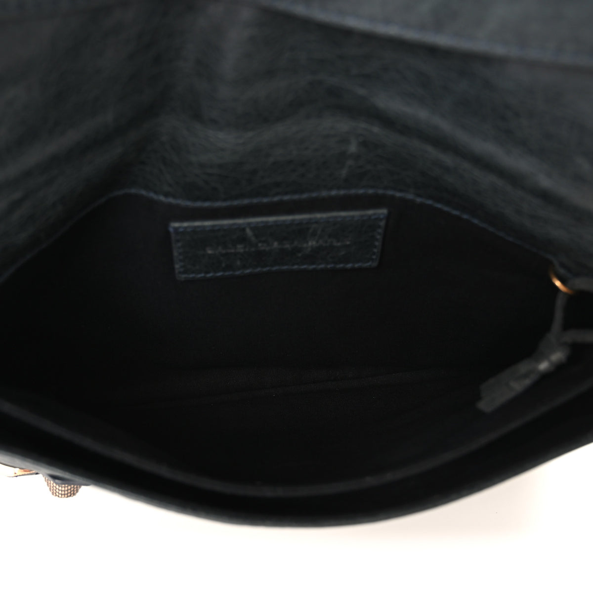 Balenciaga Agneau Giant 21 Rose Gold Hardware Envelope Clutch Anthracite 6 of 12