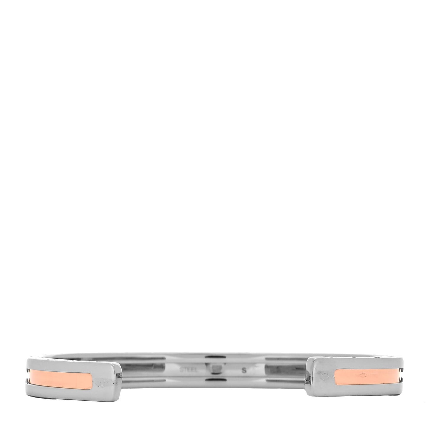18K Rose Gold Stainless Steel B.Zero1 Cuff Bracelet S