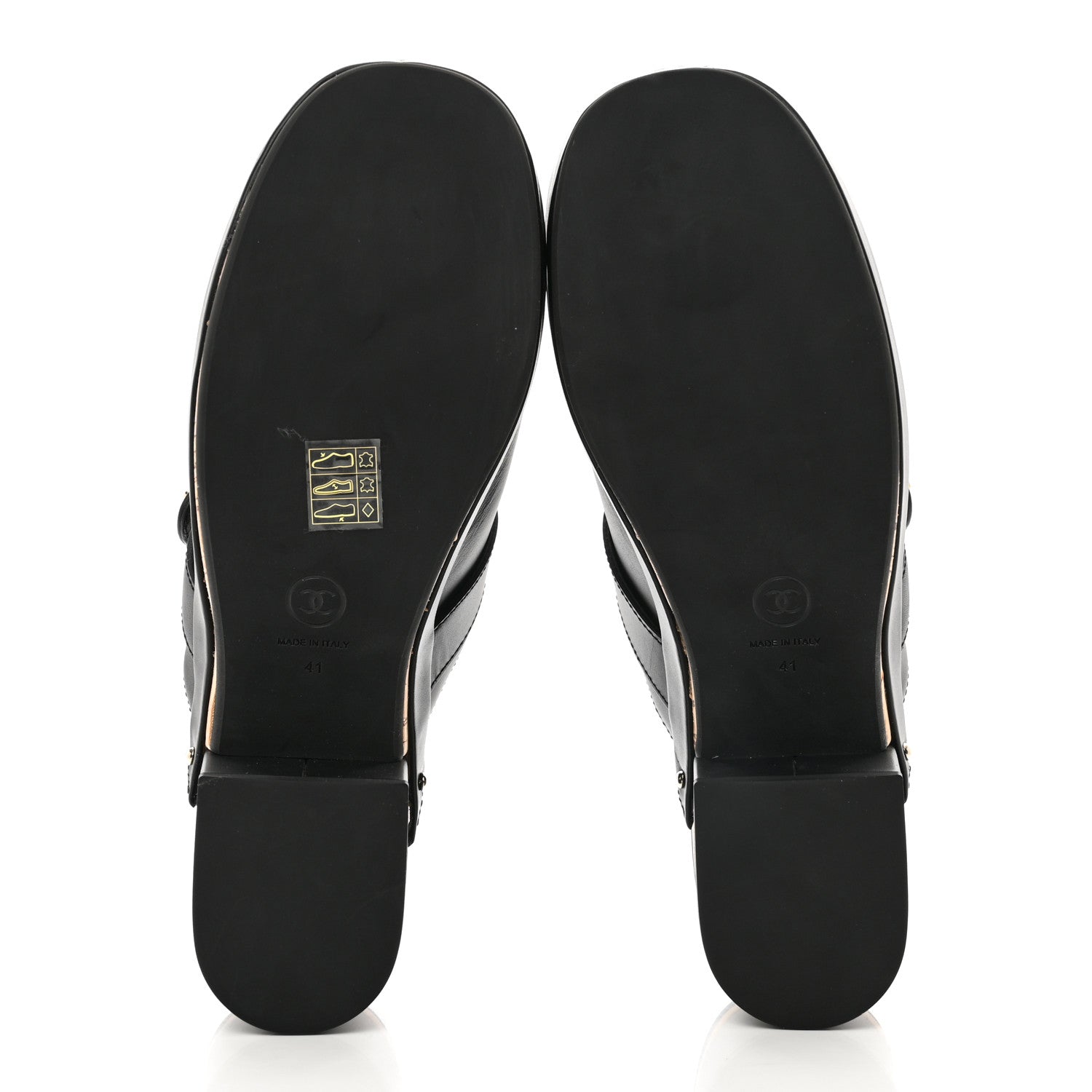 Chanel Calfskin CC Turn Lock Clogs 41 Black 5 of 9