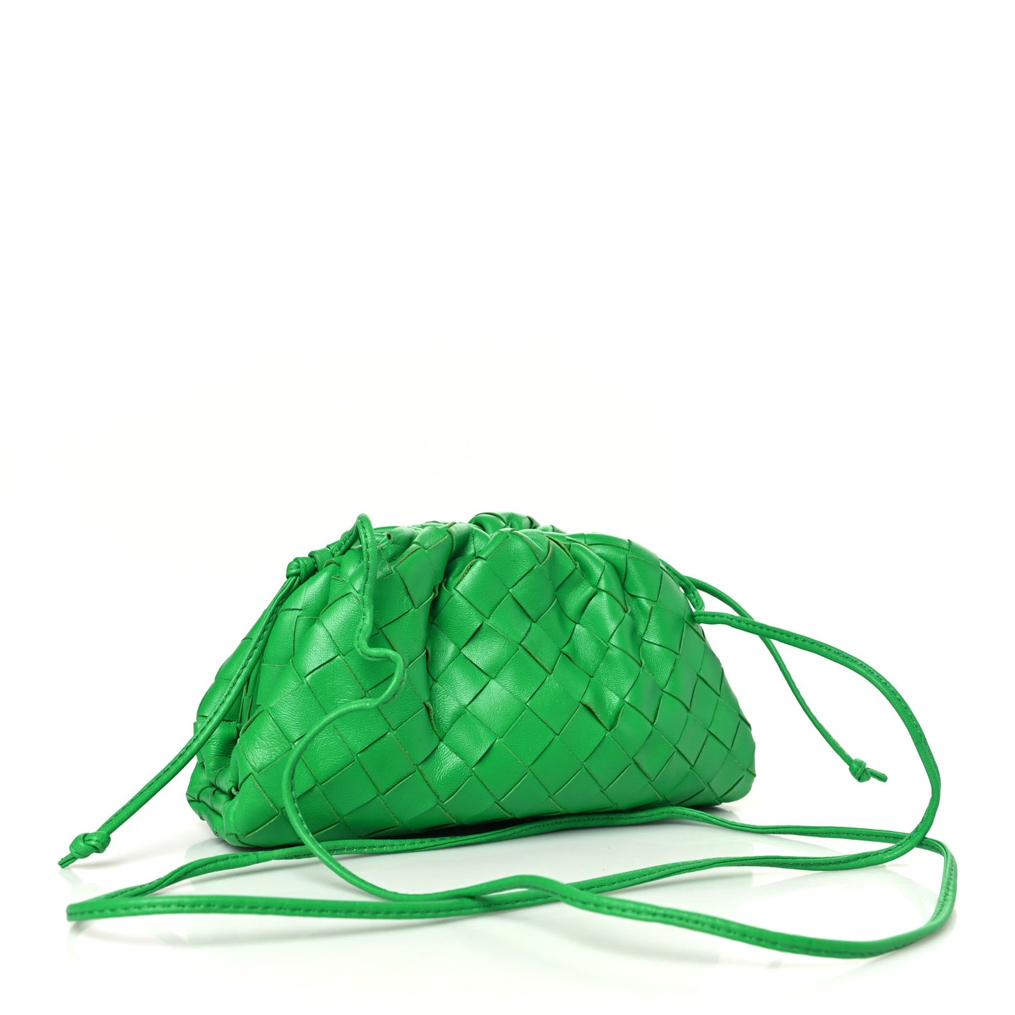 Nappa Intrecciato The Mini Pouch Clutch Parakeet
