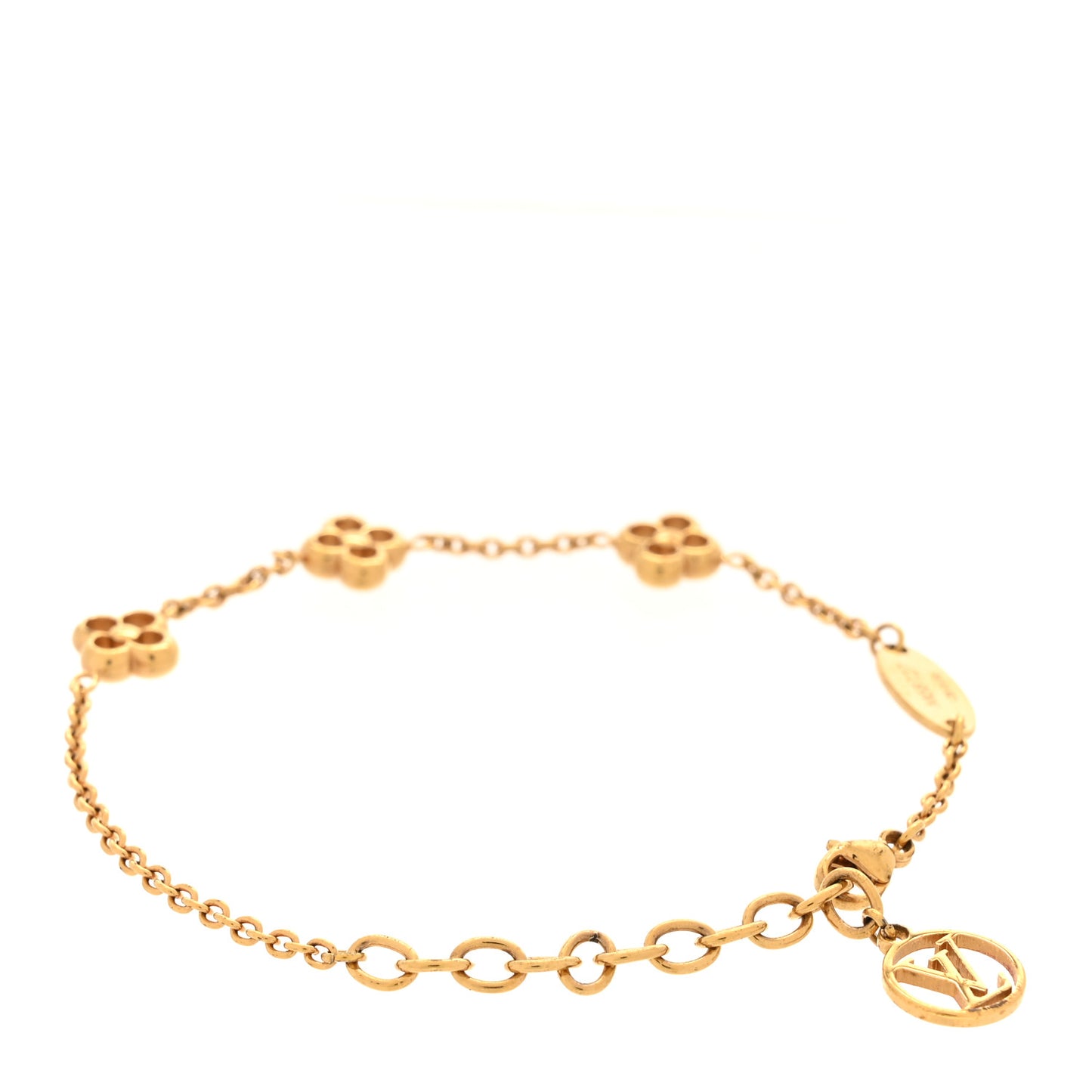 Brass Flower Full Bracelet Gold