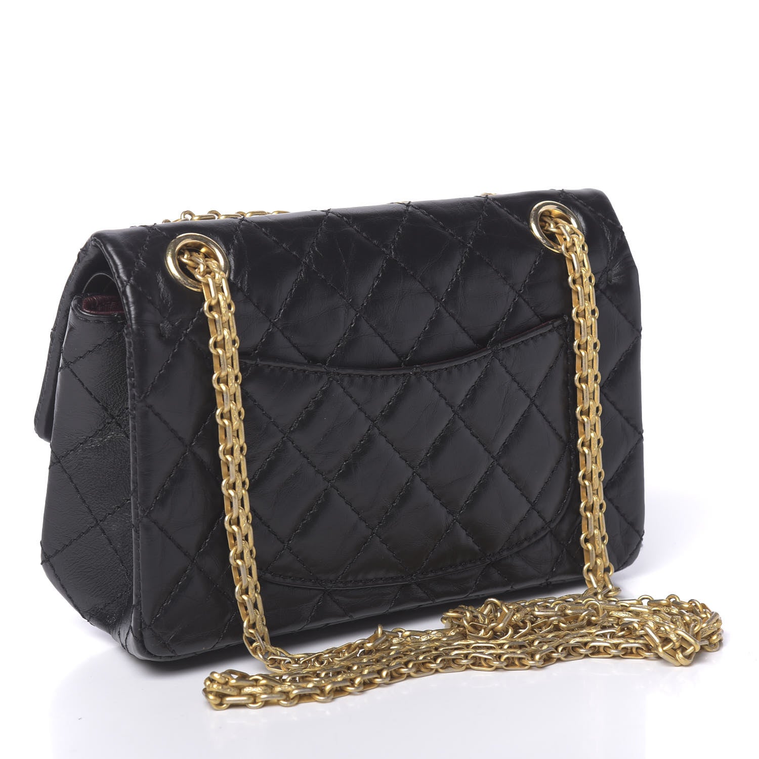 Chanel Aged Calfskin Lucky Charms 2.55 Reissue 224 Flap Black 3 of 12