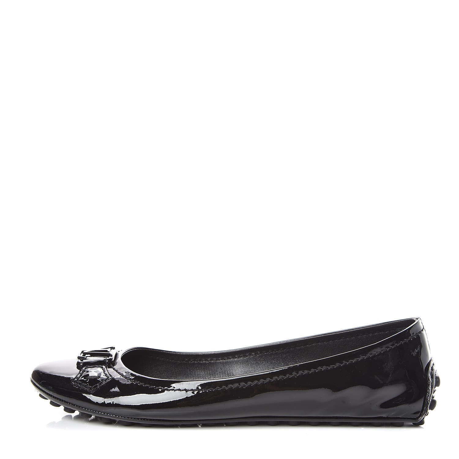 Louis Vuitton Patent Calfskin Oxford Ballerina Flats 39 Black 1 of 10