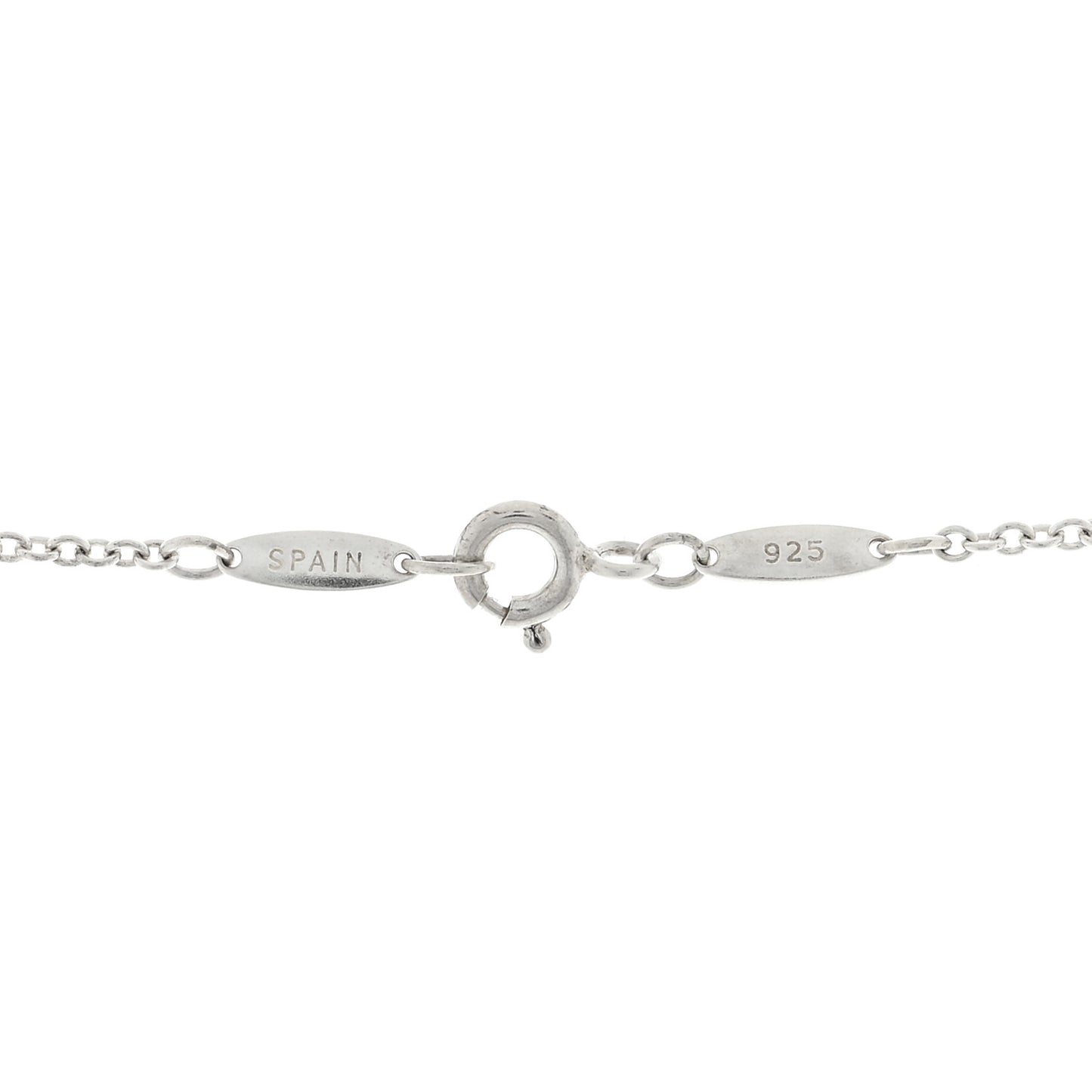 Sterling Silver 27mm Elsa Peretti Open Heart Pendant Necklace