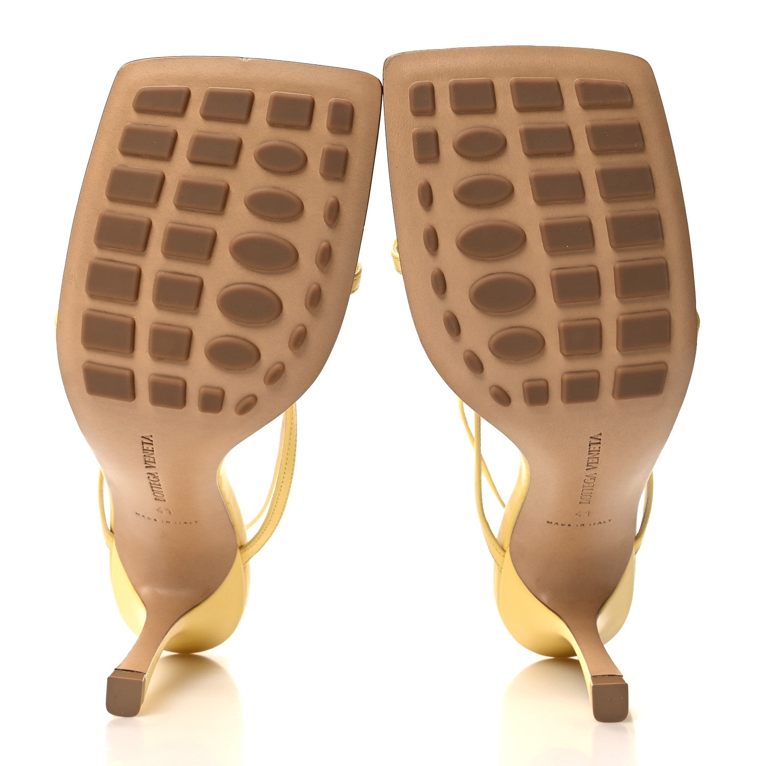 Bottega Veneta Lambskin Stretch Multi Strap 90mm Sandals 41 Pear 5 of 7