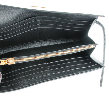 Hermes Epsom Kelly Longue Wallet Black 11 of 13
