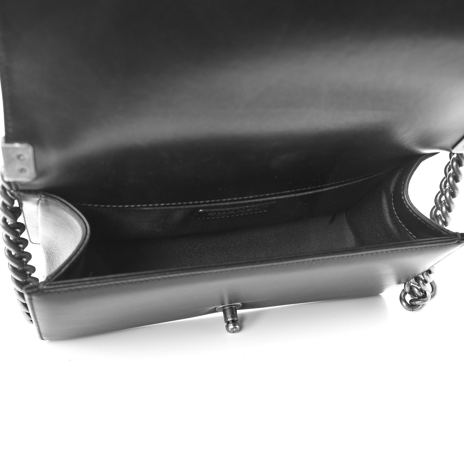 Chanel Lambskin Quilted Medium Boy Flap Black 5 of 8