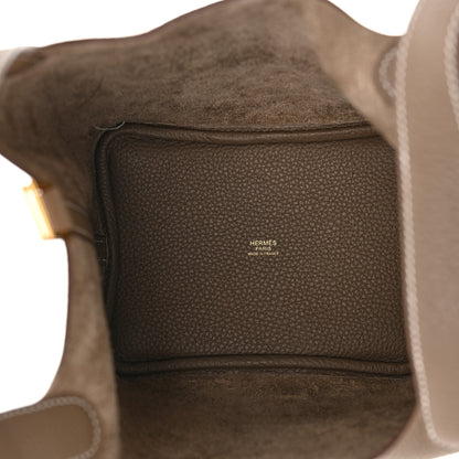 Hermes Taurillon Clemence Picotin Lock 18 PM Etoupe 5 of 11