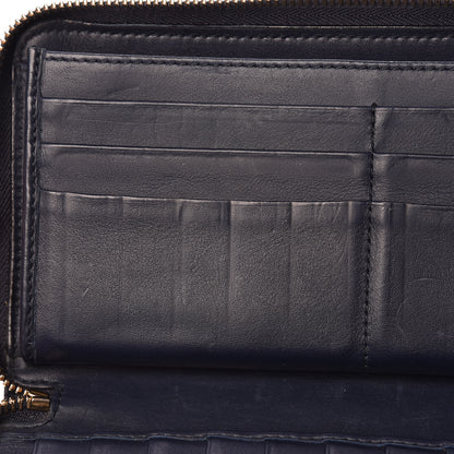 Gucci Microguccissima Large Zip Around Organizer Wallet Blue 9 of 14