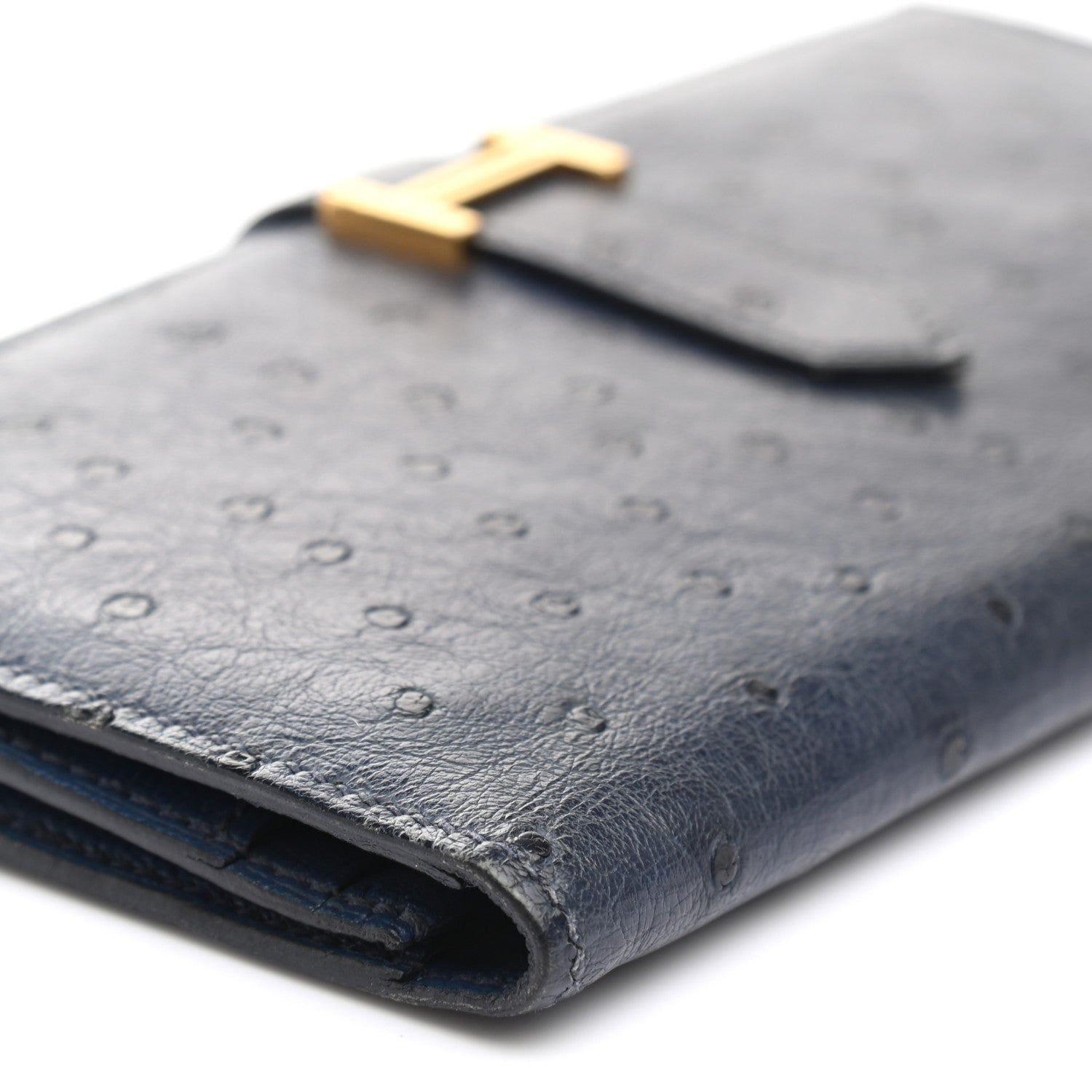 Hermes Ostrich Bearn Wallet Bleu Saphir 12 of 13