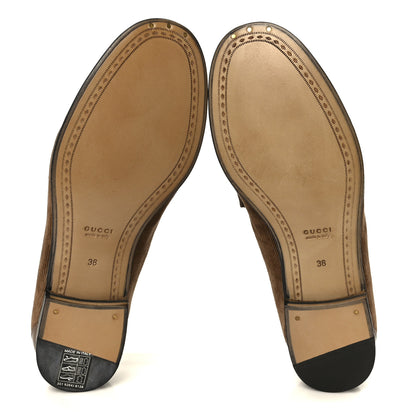 Gucci Corduroy Womens 1953 Horsebit Loafers 36 Velvety Camel 6 of 9