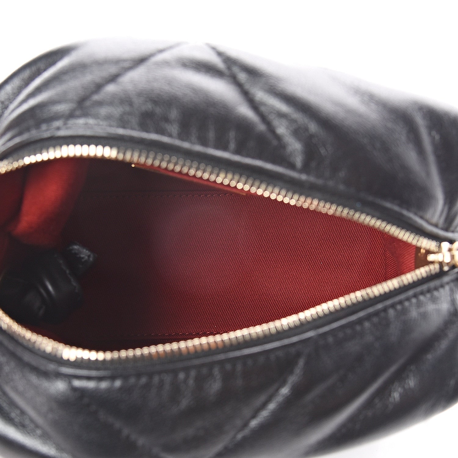 Chanel Lambskin Quilted Small Bowling Bag Black 5 of 9