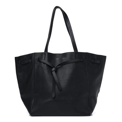 Celine Soft Grained Calfskin Medium Belt Cabas Phantom Black 1 of 6