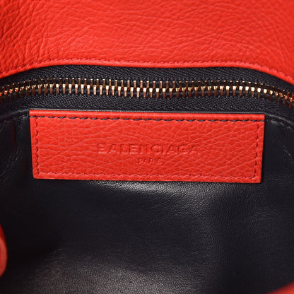 Balenciaga Grained Calfskin Tube Pochette Rouge Coquelicot 6 of 7