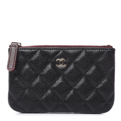 Chanel Caviar Quilted Small Cosmetic Case Black 1 of 8
