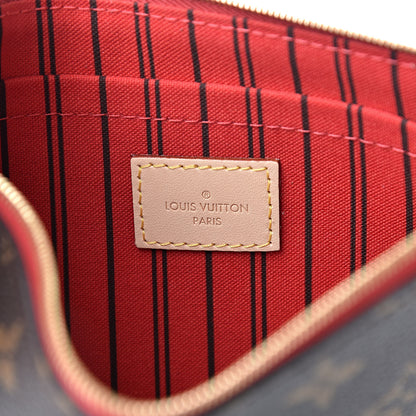 Louis Vuitton Monogram Neverfull MM GM Pochette Cherry 6 of 8