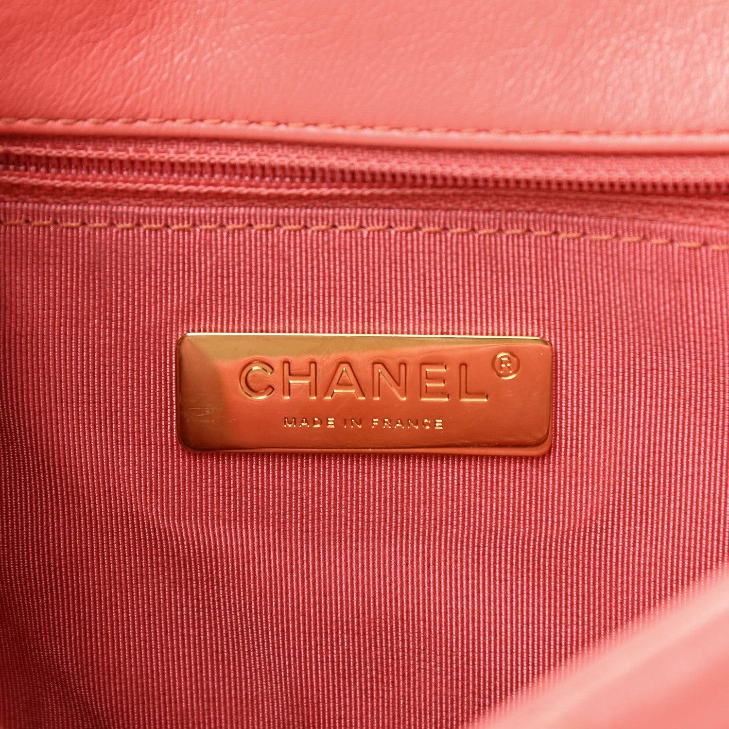 Chanel Goatskin Quilted Medium Chanel 19 Flap Pink 6 of 11