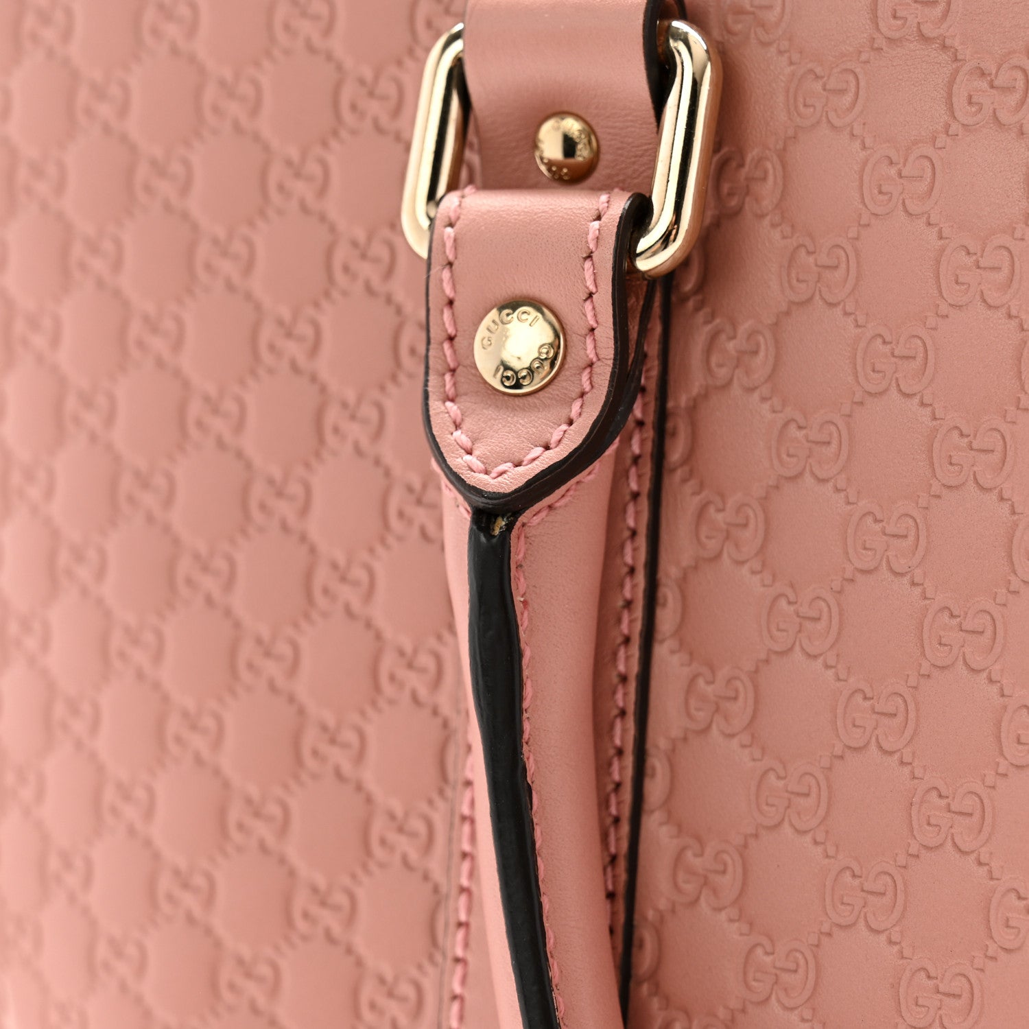 Gucci Soft Microguccissima Medium Zippered Satchel Soft Pink 12 of 13