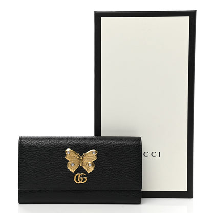 Gucci Calfskin Garden Continental Wallet Black 9 of 9