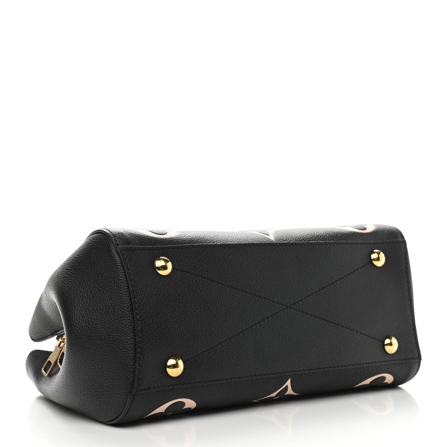 Louis Vuitton Empreinte Monogram Giant Montaigne MM Black Beige 4 of 9