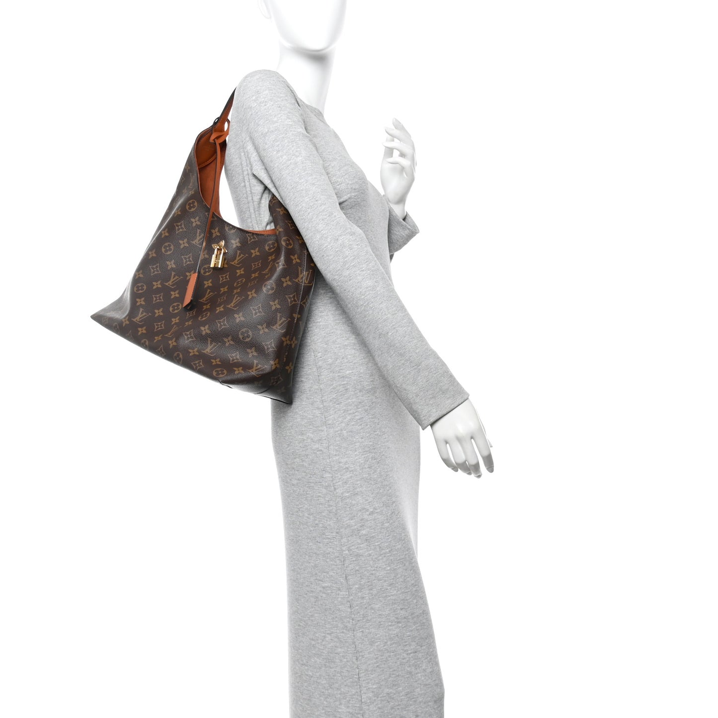 Monogram Flower Hobo Caramel