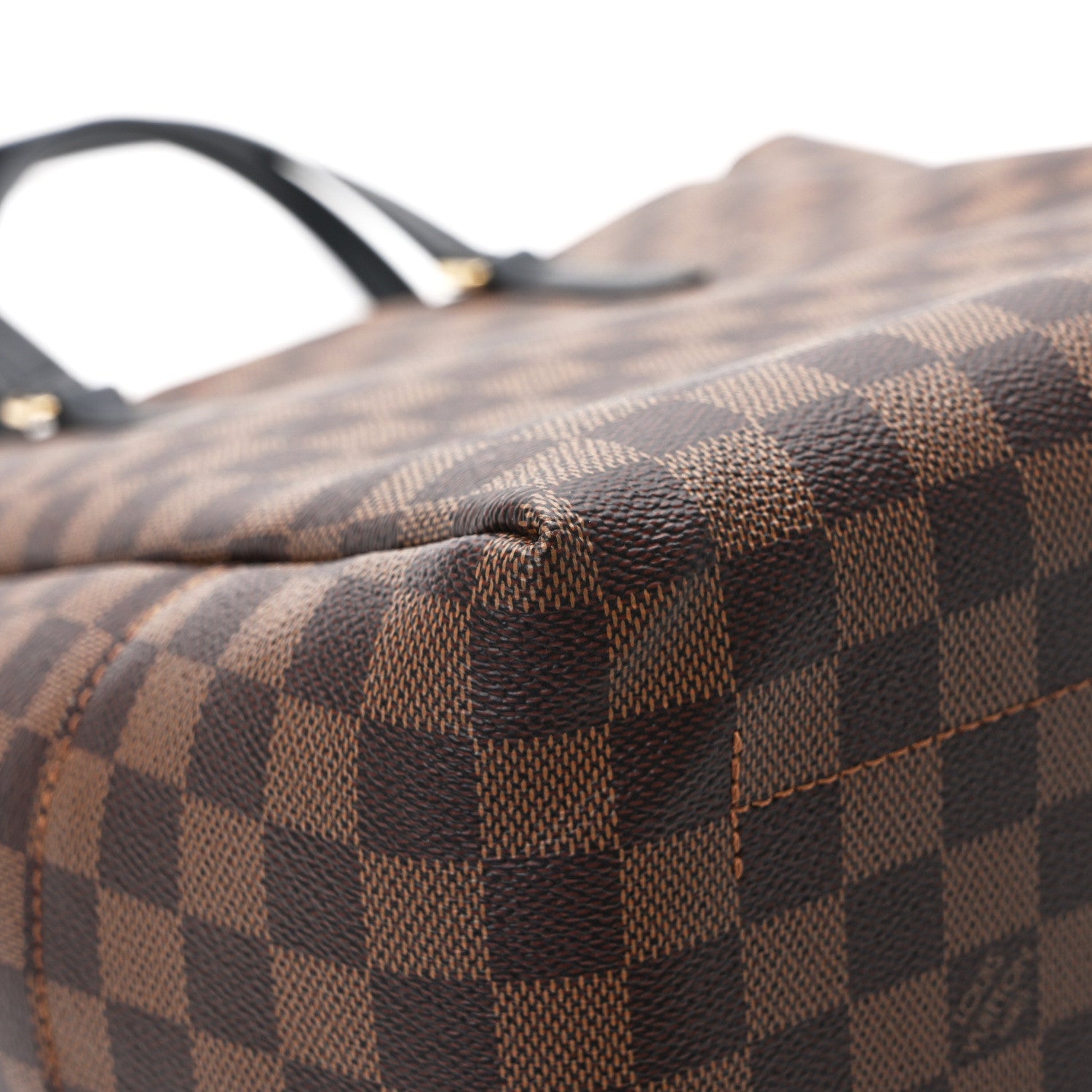 Louis Vuitton Damier Ebene Belmont MM Black 10 of 14