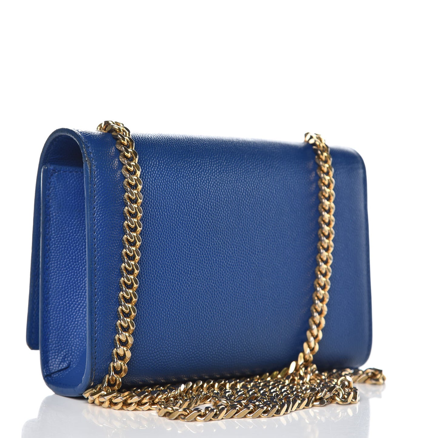 Grain De Poudre Small Classic Monogram Kate Satchel Royal Blue