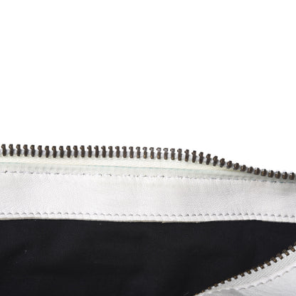 Balenciaga Agneau Classic Hardware Weekender White 10 of 17