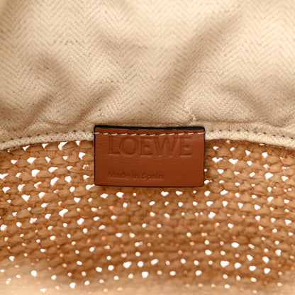 Loewe Calfskin Raffia Anagram Paulas Ibiza Pochette Bag Natural Tan 6 of 9