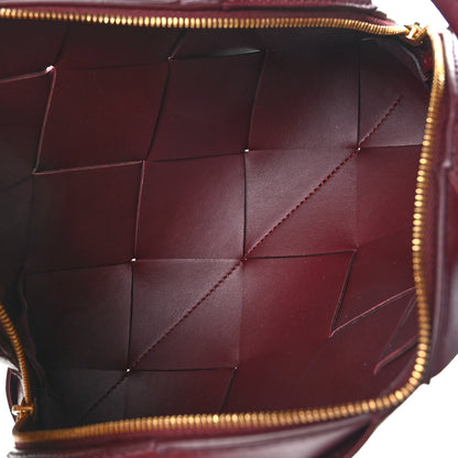 Bottega Veneta Lambskin Maxi Intrecciato Small Cassette Camera Bag Barolo 5 of 9