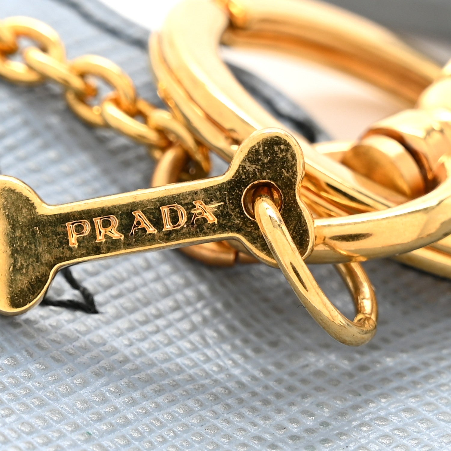 Prada Metal Saffiano Dog Bag Charm Multicolor 3 of 6