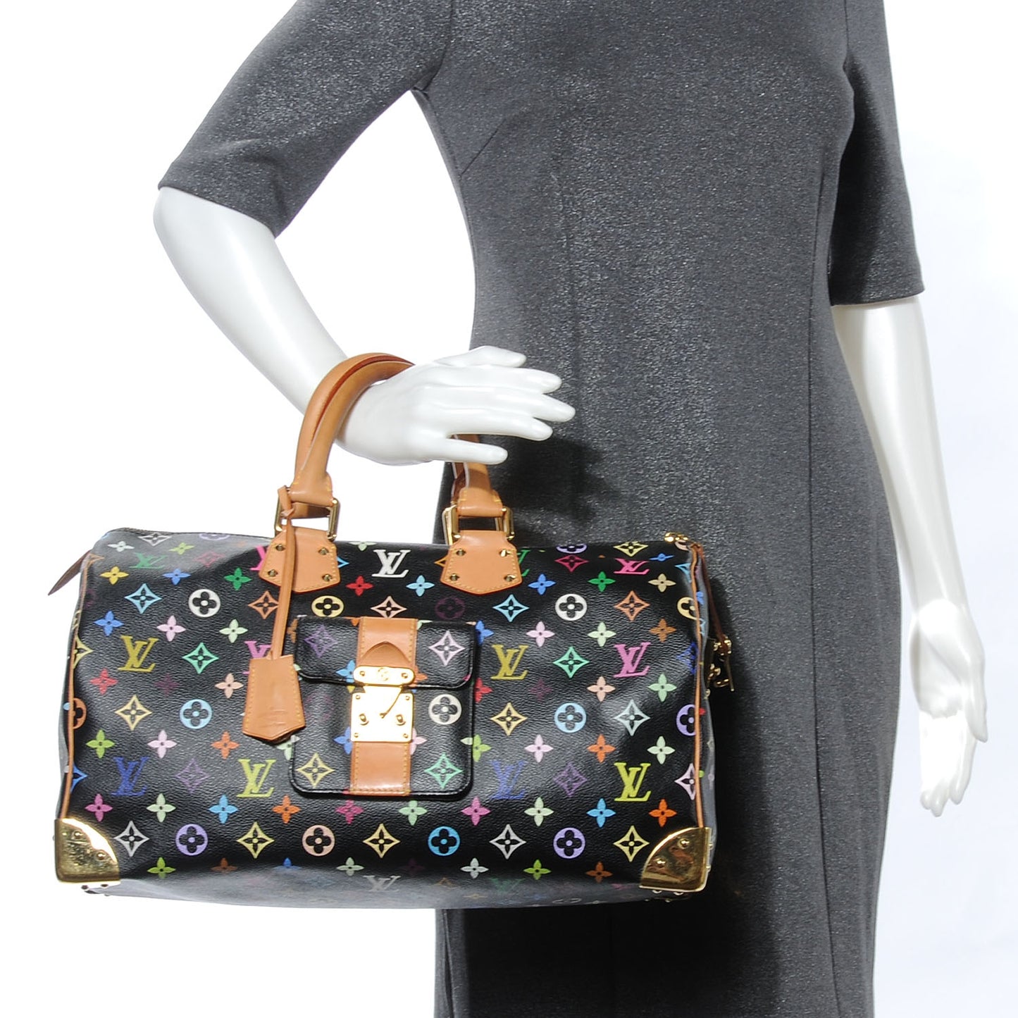 Monogram Multicolor Speedy 40 Black
