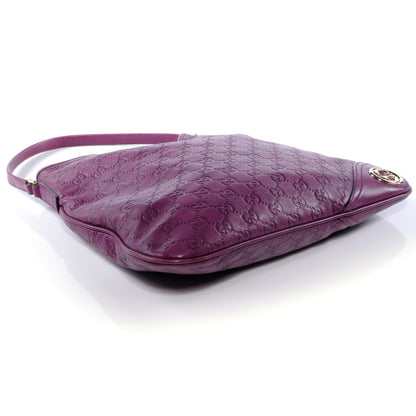 Gucci Guccissima Medium New Britt Hobo Purple 4 of 7