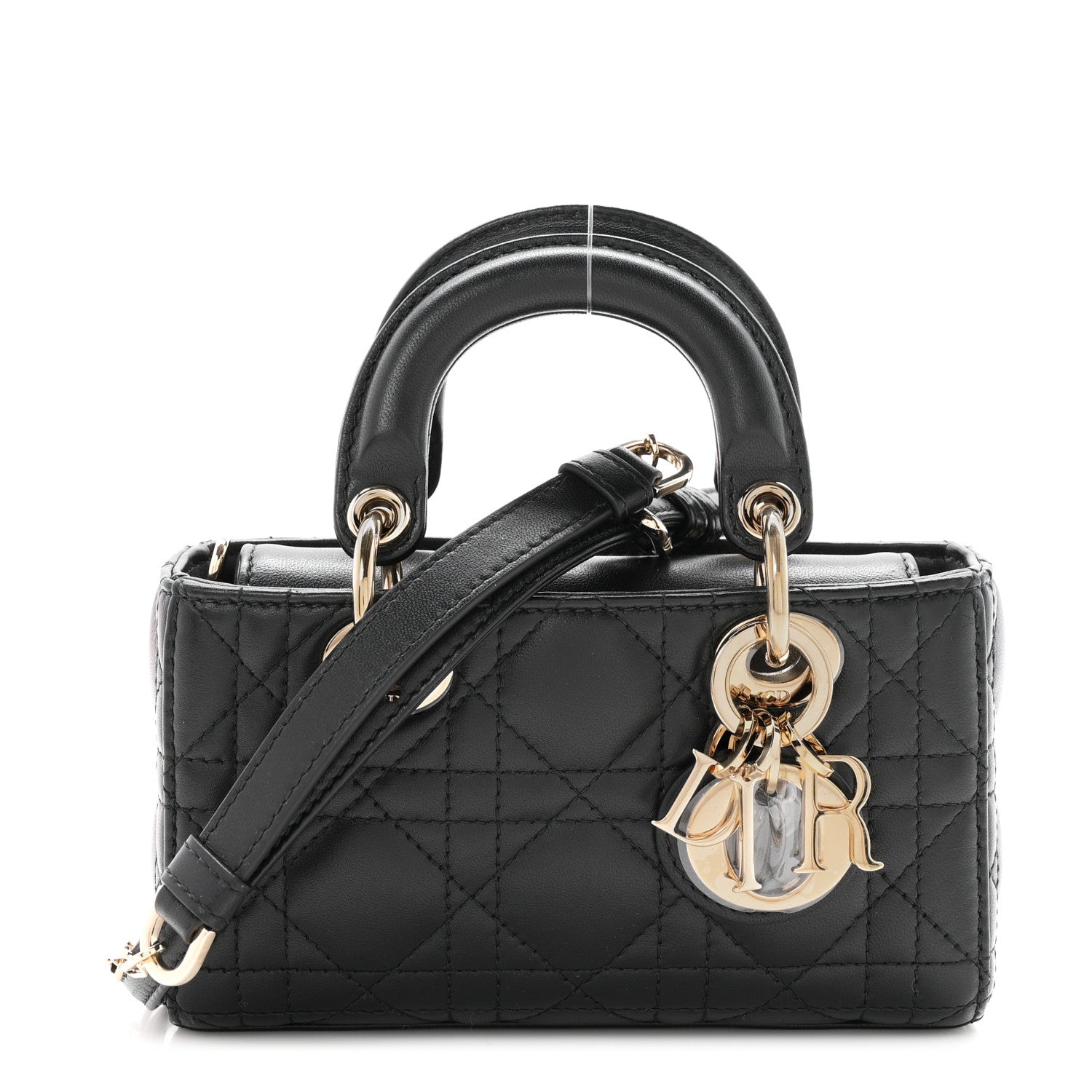 Christian Dior Lambskin Cannage Micro Lady D-Joy Black 1 of 10