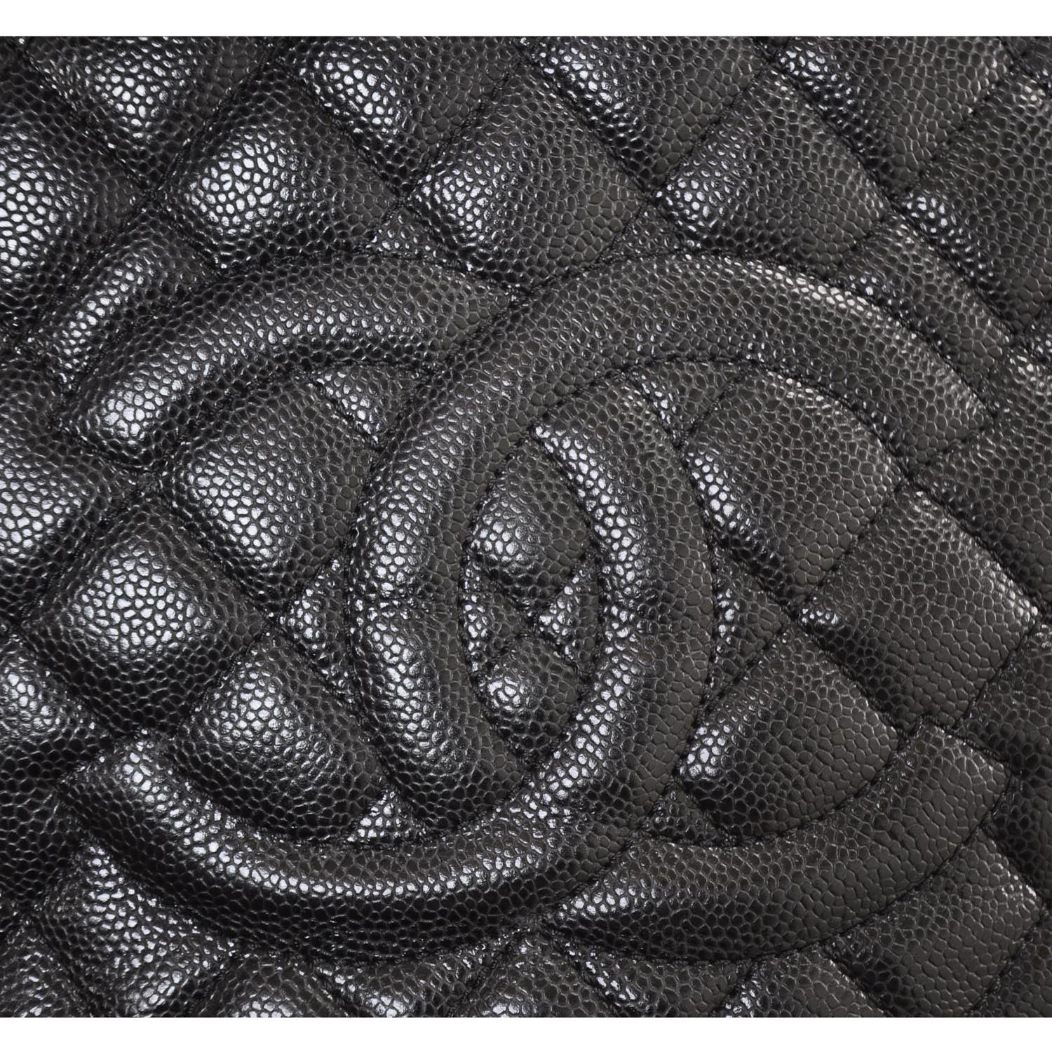 Chanel Caviar Quilted Grand Shopping Tote GST Black 9 of 10