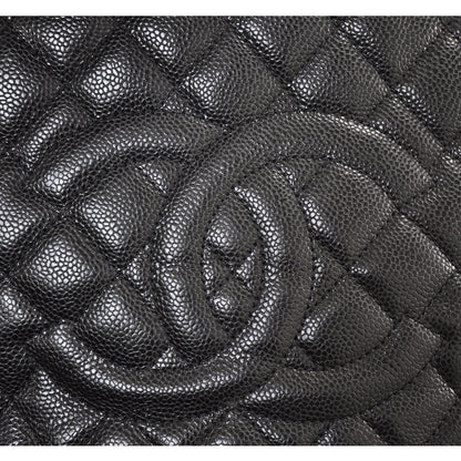Chanel Caviar Quilted Grand Shopping Tote GST Black 9 of 10