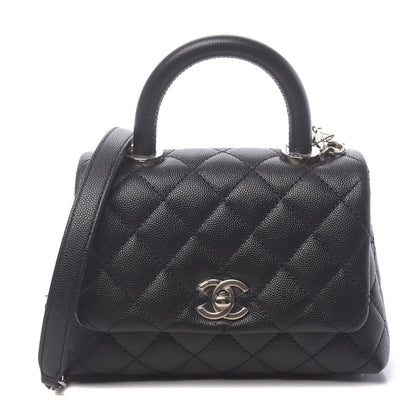 Chanel Caviar Quilted Extra Mini Coco Handle Flap Black 1 of 11