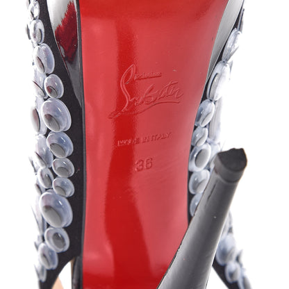 Christian Louboutin Patent Suede Deja Vu 150 Pumps 36 Black 8 of 12