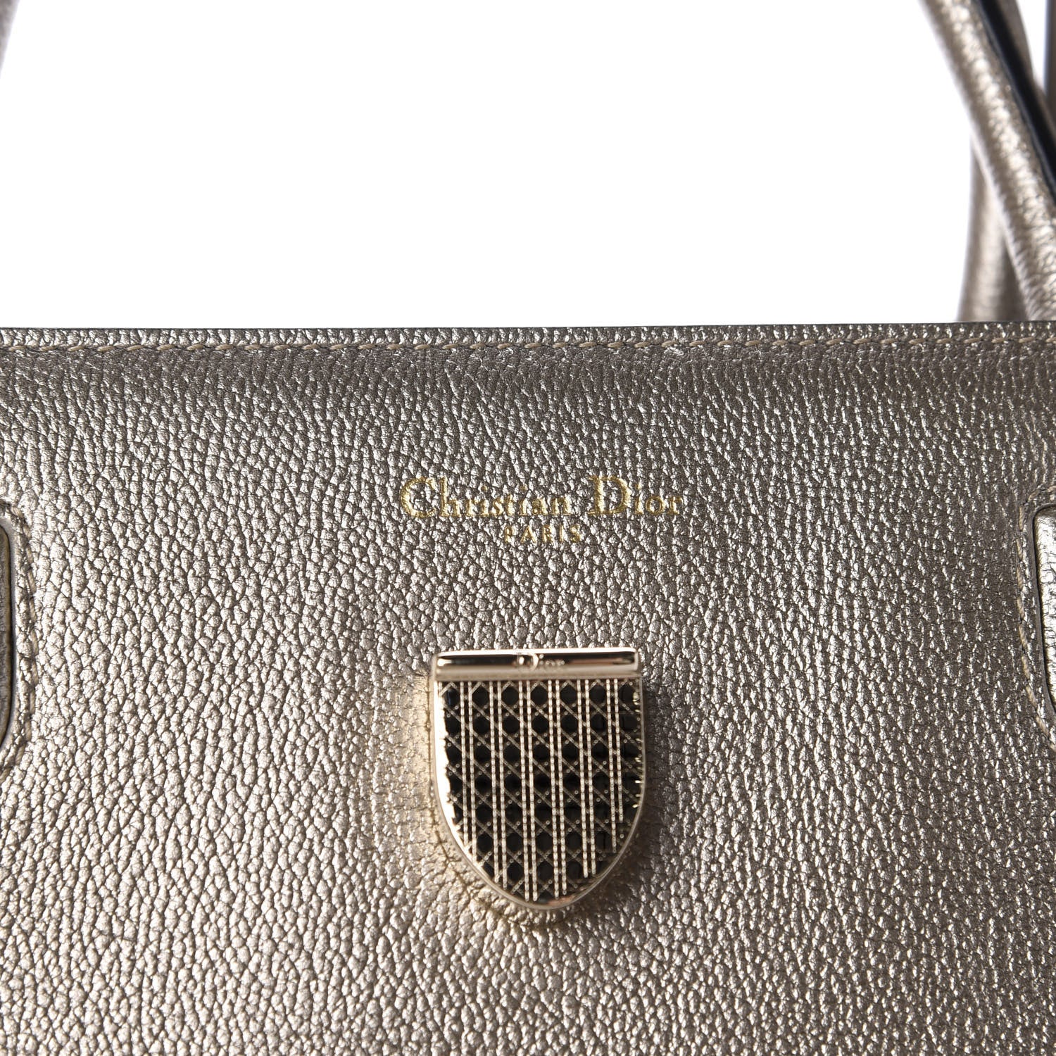 Christian Dior Metallic Grained Calfskin Medium Diorever Flap Gold 8 of 9