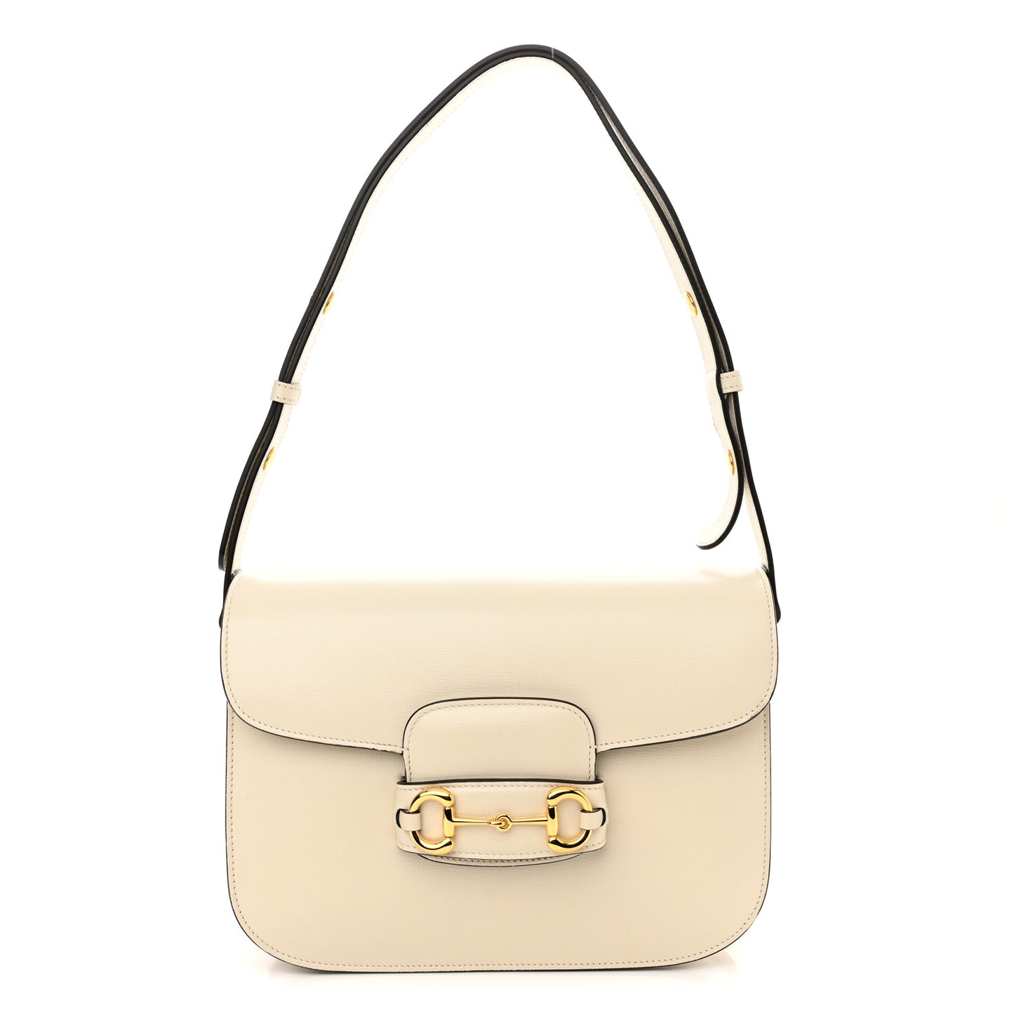 Azalea Calfskin Horsebit 1955 Shoulder Bag Mystic White