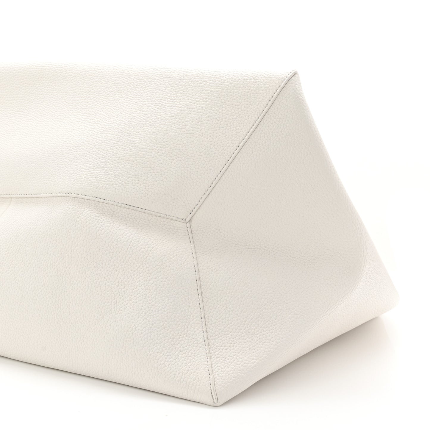 Grained Calfskin XL The Sack Bag White