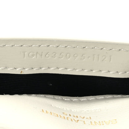 Saint Laurent Smooth Calfskin Monogram Phone Holder Crossbody Blanc Vintage 7 of 9