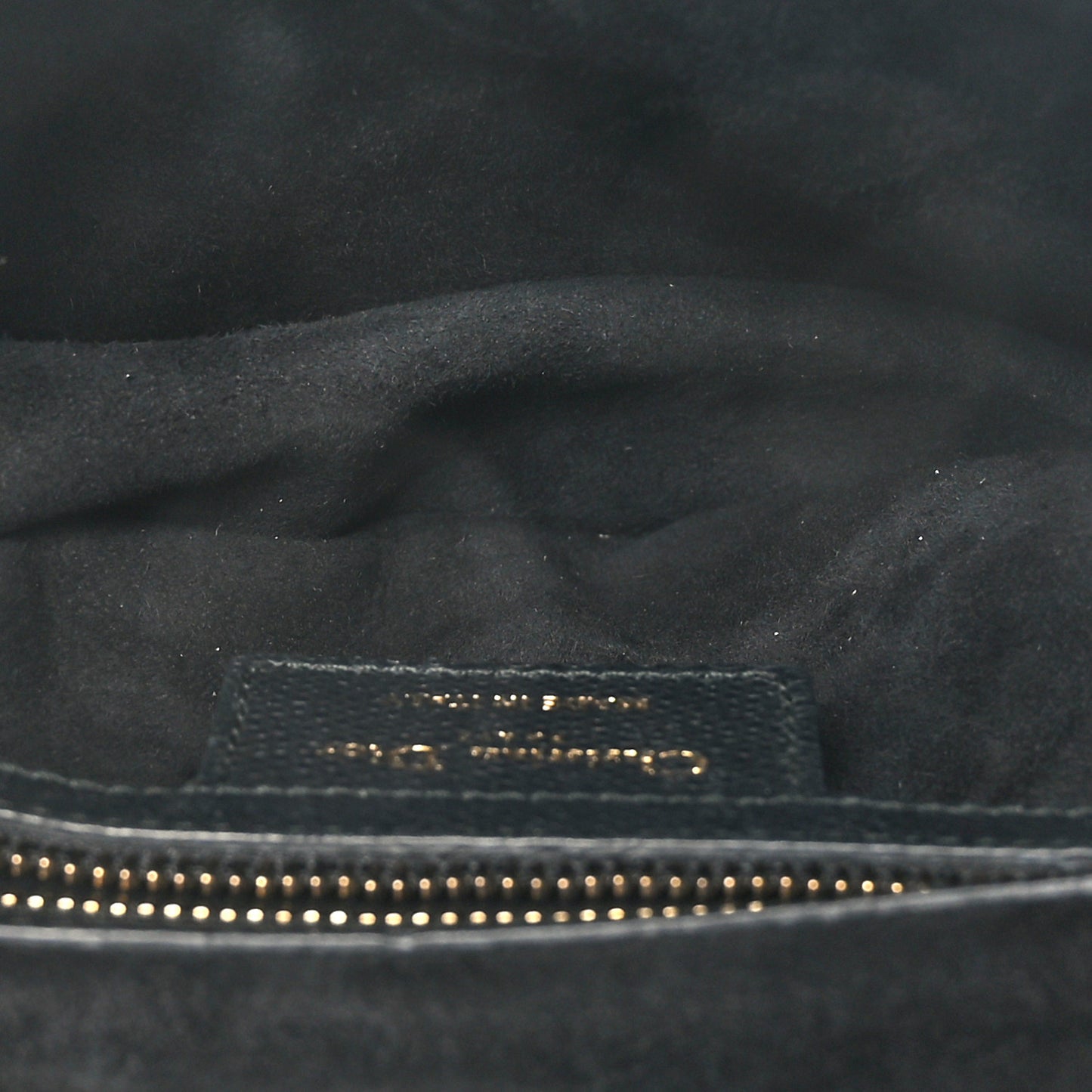 Grained Calfskin Saddle Bag Black