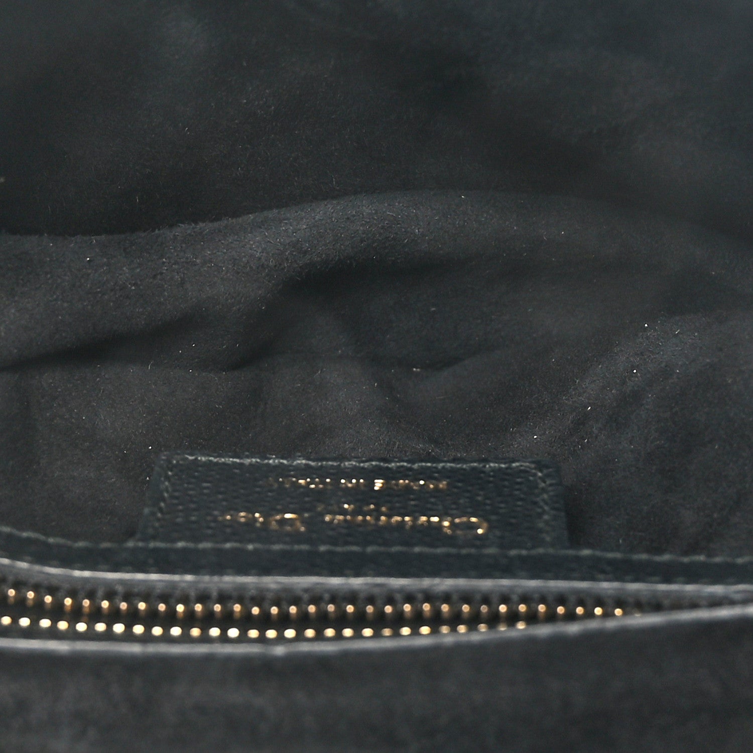 Christian Dior Grained Calfskin Saddle Bag Black 5 of 9