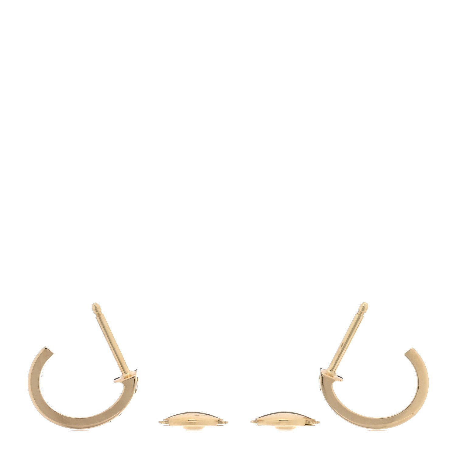 Cartier 18K Yellow Gold Small LOVE Hoop Earrings 3 of 5
