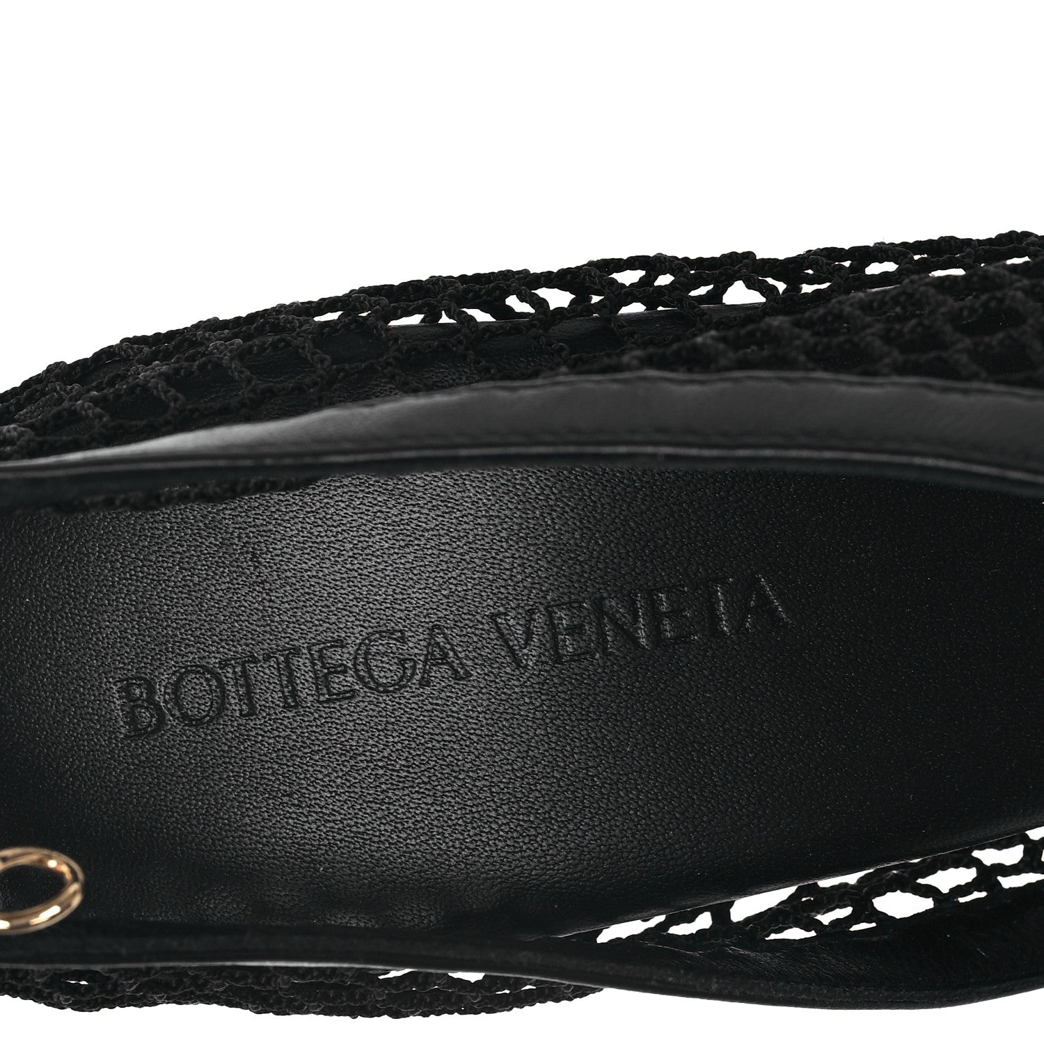 Bottega Veneta Mesh Nappa Chunky Chain Sandals 41 Black 7 of 7
