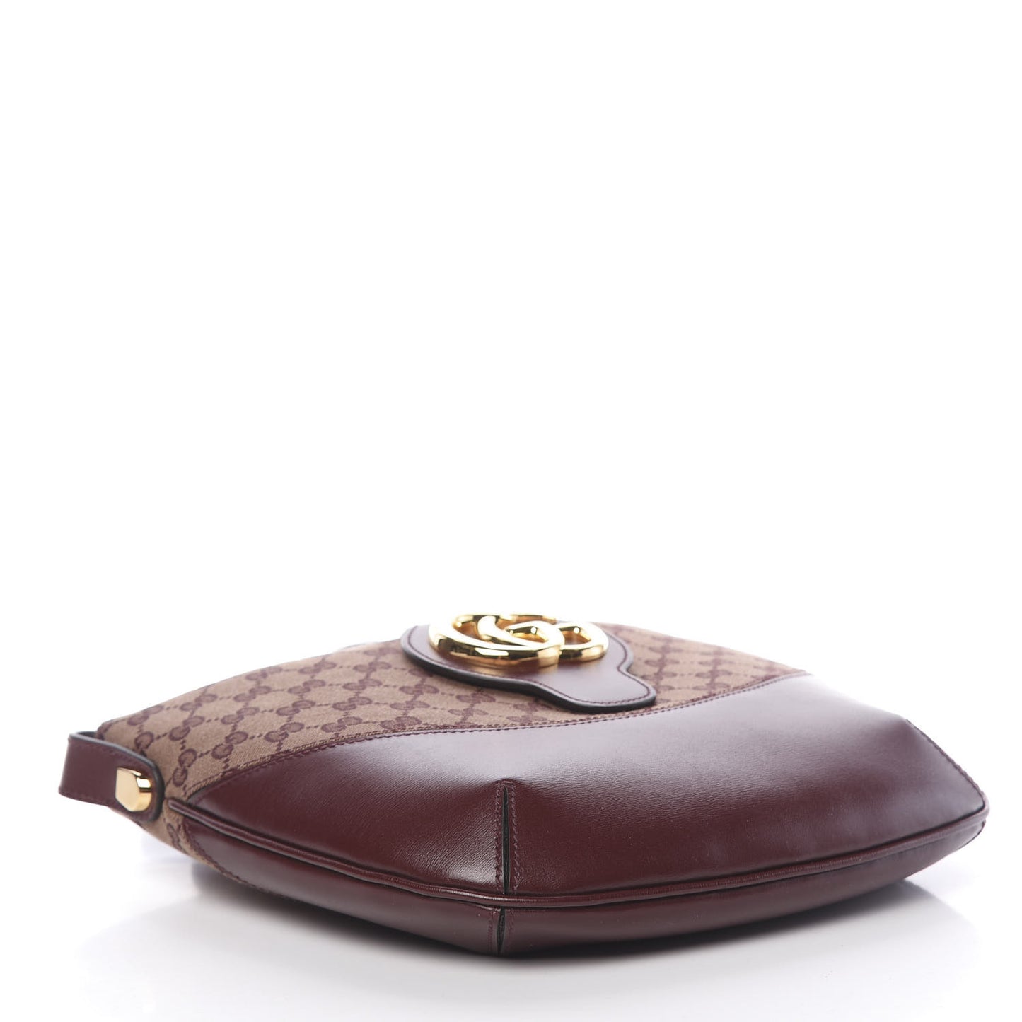 GG Monogram Calfskin Medium Arli Shoulder Bag Sahara Rubino Chardonnay
